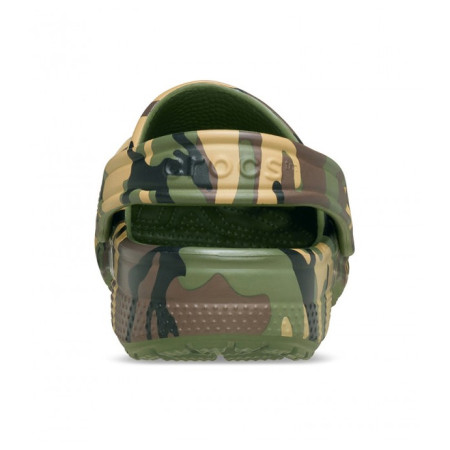 Zapatillas para niños Crocs Classic Camouflage Clog Army Green/Multi