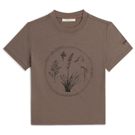 Camiseta de mujer Icebreaker Merino 150 Tech Lite SS Crop Tee Seed Story