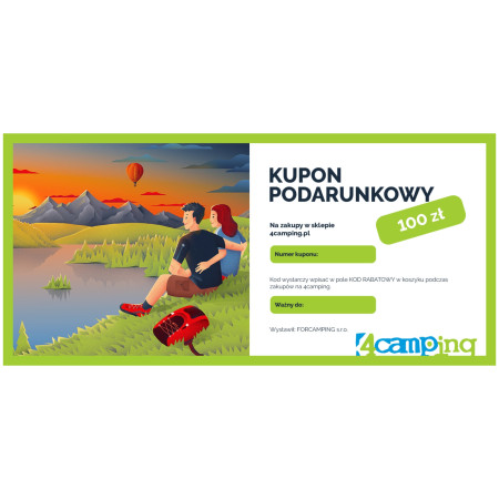 Cupón 4camping Kopie pro PL Tištěný dárkový poukaz