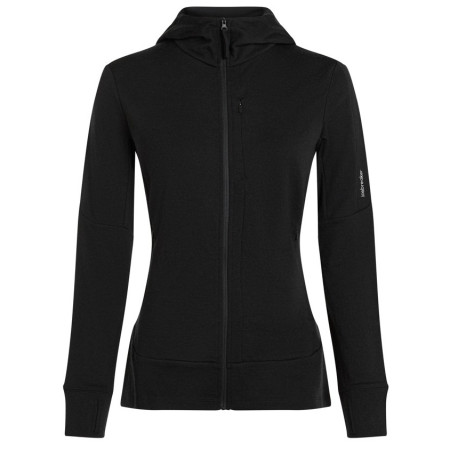 Sudadera funcional de mujer Icebreaker W Mer 260 Quantum IV LS Zip Ho negro Black