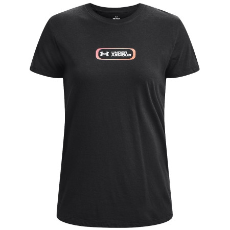 Camiseta de mujer Under Armour GRADIENT PILL SS negro Black/White