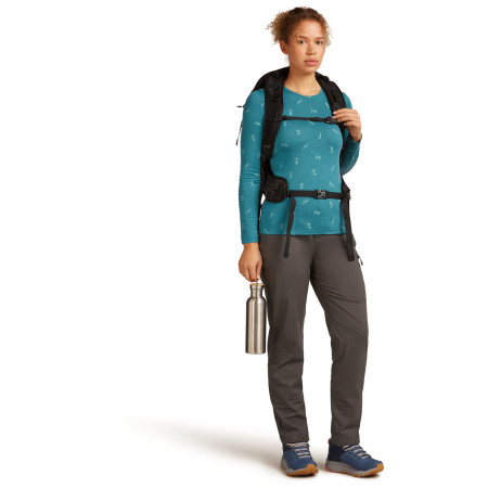 Camiseta funcional de mujer Icebreaker Women Merino 200 Oasis LS Crewe Snow Day