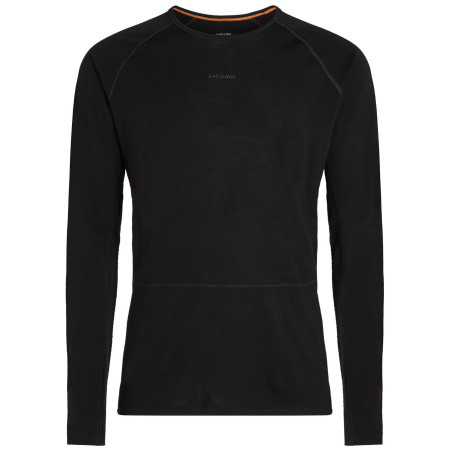 Camiseta funcional de hombre Icebreaker Men Merino 200 ZoneKnit LS Crewe negro Black