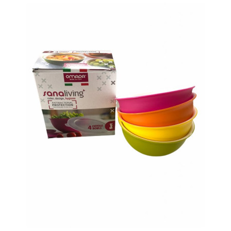 Juego de boles Omada Sanaliving Bowls Set 4x 0,5L