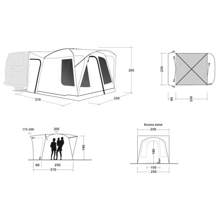 Tienda de campaña para coche Outwell Pine Hills