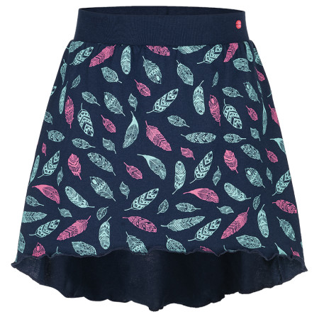 Falda de niña Loap Batlee azul BlackIris/Pink