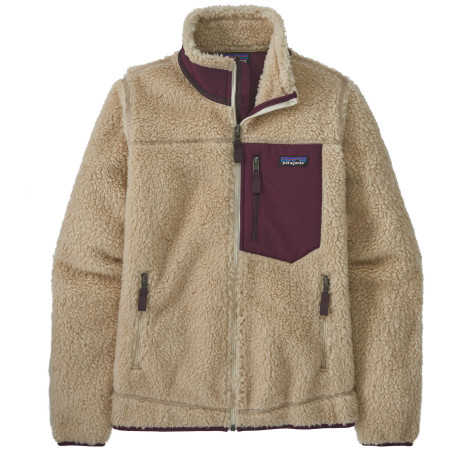Chaqueta de mujer Patagonia Classic Retro-X Jacket marrón Dark Natural w/Night Plum