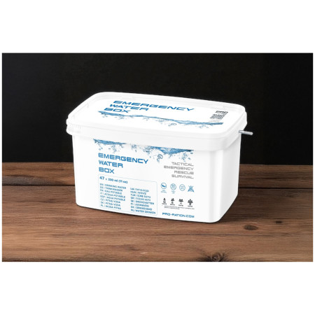 Agua potable Adventure Menu Emergency Water BOX blanco
