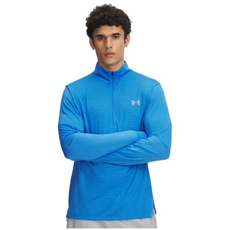 Camiseta funcional de hombre Under Armour Launch 1/4 Zip azul Blue