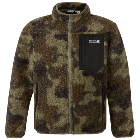 Sudadera para niños Regatta Junior Frankie Warm Fleece verde oscuro OlivNtCamPr