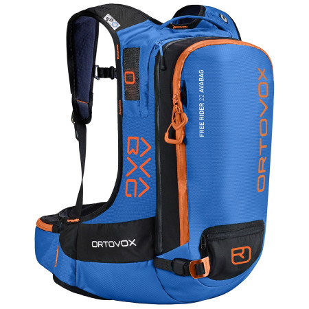 Mochila antiavalancha Ortovox Free Rider 22 Avabag Kit azul SafetyBlue