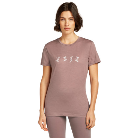 Camiseta de mujer Icebreaker Women Merino 150 Tech Lite SS Tee Snow Day