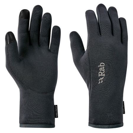 Guantes de hombre Rab Power Stretch Contact Glove negro Black