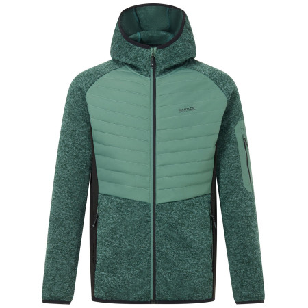 Chaqueta híbrida para hombre Regatta Newhill Hybrid verde/negro DkFrstGr/Blk