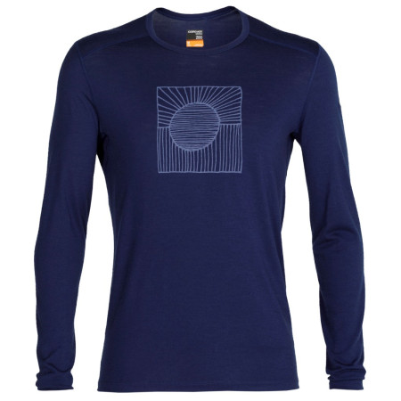 Camiseta de hombre Icebreaker 200 Oasis Ls Crewe Solar azul oscuro RoyalNavy