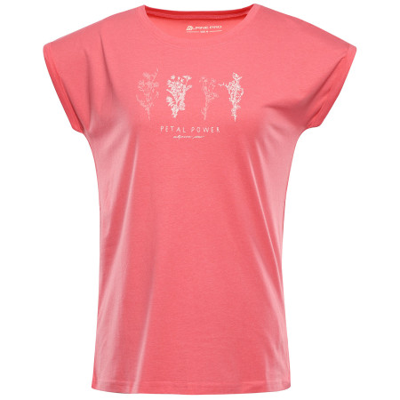 Camiseta de mujer Alpine Pro Omba 2 rojo calypso coral