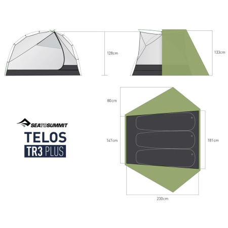 Tienda ultraligera Sea to Summit Telos TR3 Plus