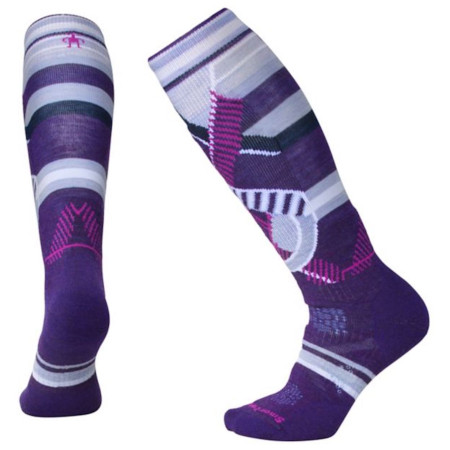 Medias de mujer Smartwool Phd Ski Medium Pattern Women`s violeta MountainPurple