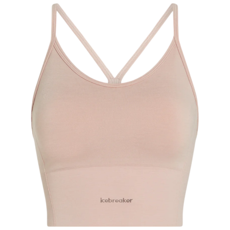 Sujetador deportivo Icebreaker Merino Blend 260 Seamless Rib Strappy Tank rosa PINK QUARTZ
