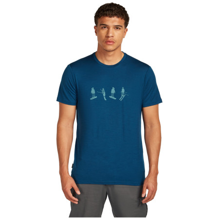 Camiseta de hombre Icebreaker Men Merino 150 Tech Lite SS Tee Snow Day