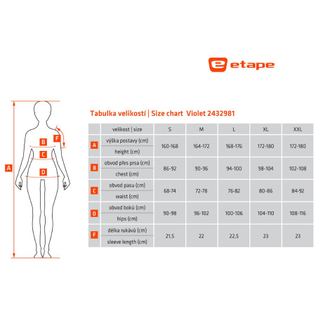 Maillot de ciclismo para mujer Etape Violet