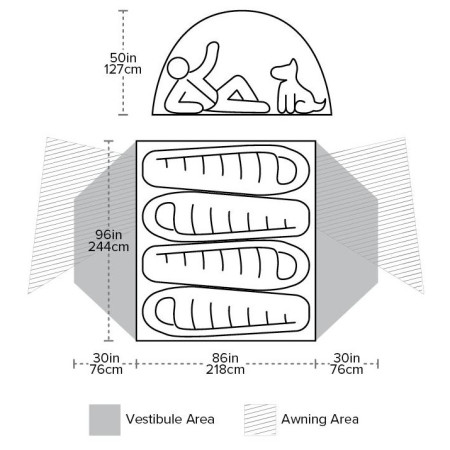 Tienda de campaña Big Agnes Copper Spur Hv UL4 2025