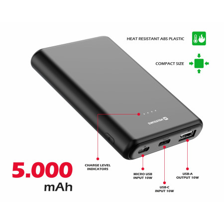 Batería externa Swissten Power Line 5000 mAh