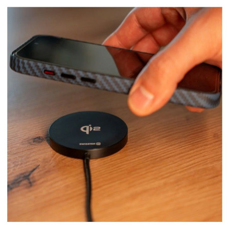 Cargador inalámbrico Swissten MagPuck