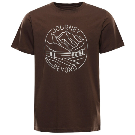 Camiseta de hombre Alpine Pro Morol marrón RAIN DRUM VARIANTA PD