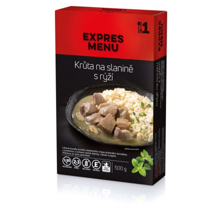Plato preparado Expres menu KM Krůta na slanině s rýží