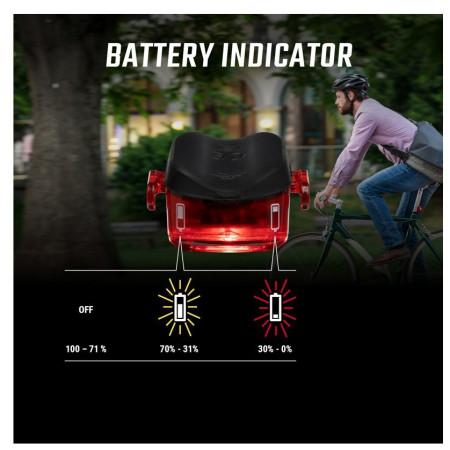 Luz delantera / trasera Sigma Buster 150 + Nugget II. Flash