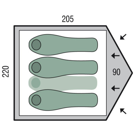 Tienda de campaña Pinguin Serac