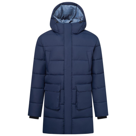 Abrigo de invierno para hombre Regatta Marek Longline azul oscuro Nvy(GryMirg)