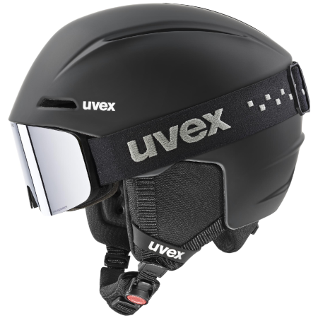Juego de casco y gafas Uvex Viti set negro mate black matt
