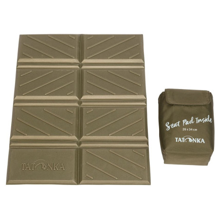 Cojín de asiento turístico Tatonka Foldable Seat Mat 26 X 34Cm verde olive