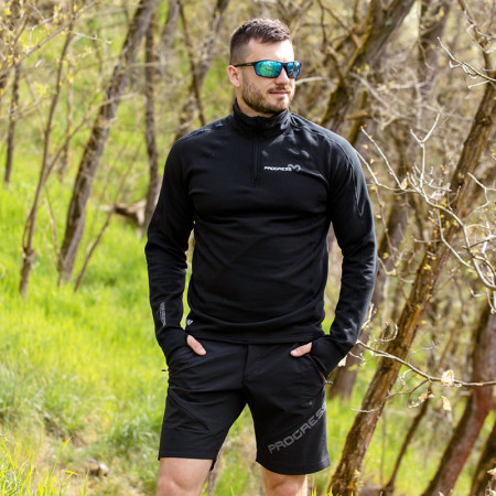 Sudadera funcional de hombre Progress Torez Zip Merino