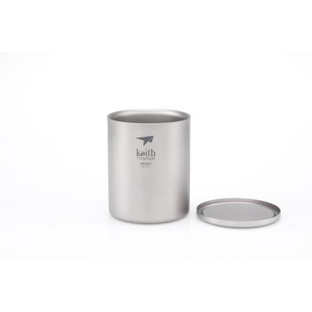 Taza térmica Keith Titanium Double-Wall Tit. Mug 450 ml plata