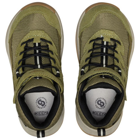 Calzado para niños Keen Hightrail Mid Wp Children Dark Olive
