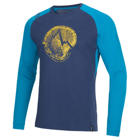 Camiseta de hombre La Sportiva Cross Section Long Sleeve M azul oscuro Night Blue/Crystal