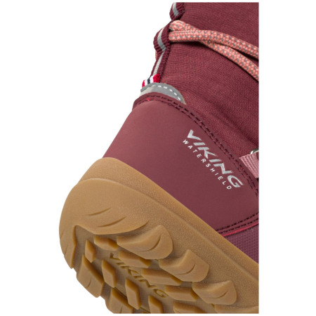 Botas de invierno para niños Viking Outdoor Footwear Birch Barefoot Warm WP Pull-on Wine