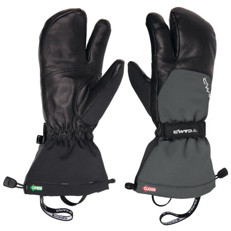 Guantes Camp Split Mitt N negro Black / Grey