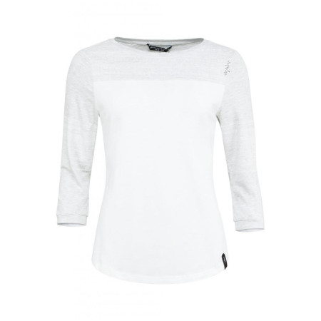 Camiseta de mujer Chillaz Chamonix Ornament blanco/gris White/Light Grey Melange