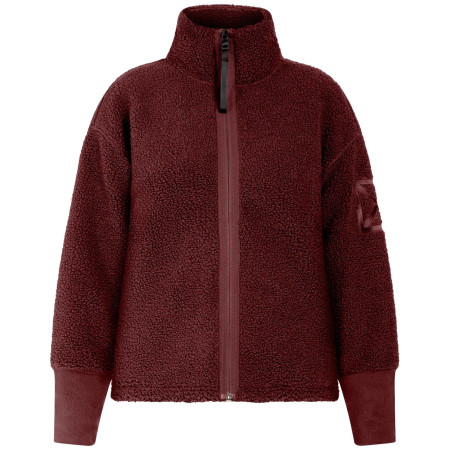 Sudadera de mujer Didriksons Mella Wns Fz 3 burdeos Old rust