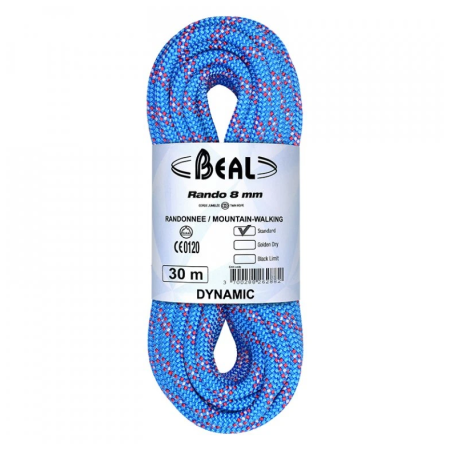 Cuerda de escalada Beal Rando 8 mm (48 m) azul BLUE