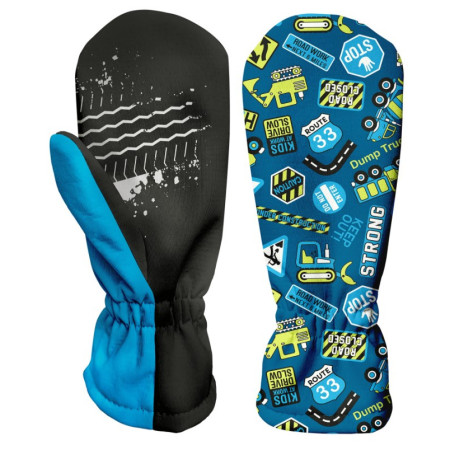 Manoplas de invierno para niños WAMU Bagr azul