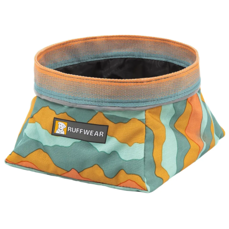 Comedero para perro Ruffwear Quencher™ Bowl naranja Spring Mountains