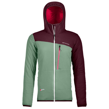 Chaqueta de mujer Ortovox Swisswool Zebru Jacket W verde GreenIsar