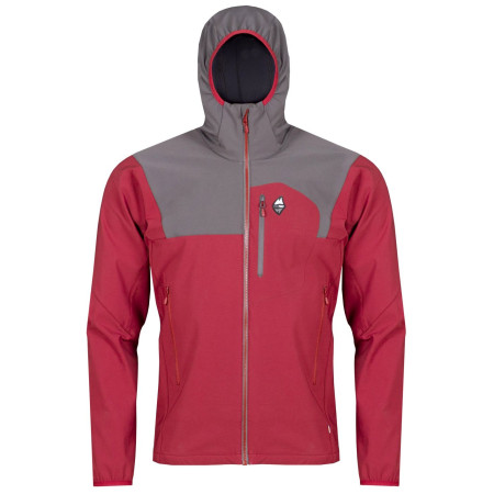 Chaqueta de hombre High Point Atom Hoody Jacket rojo BrickRed/IronGate