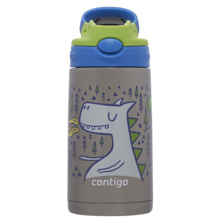 Termo para niños Contigo Easy Clean 380ml plata/azul matcha dragon