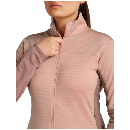 Sudadera funcional de mujer Icebreaker Women Merino Blend 300 RealFleece™ Descender LS Zip
